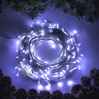 Гирлянда &laquo;Нить&raquo; 20 м, IP20, белая нить, 200 LED, свечение белое, 8 режимов, 220 В
