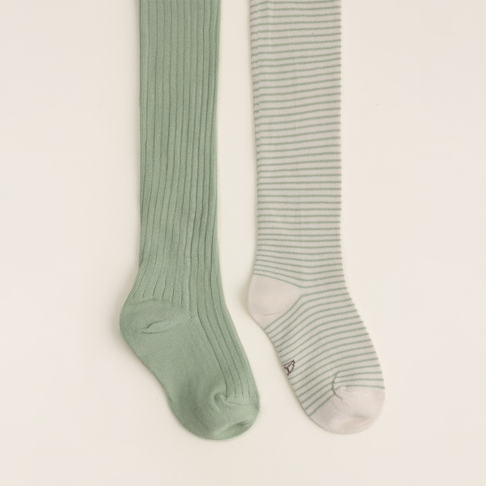 Набор колготок детских SL Home 2 пары, р. 80-86, молочн/оливк Набор колготок детских SL Home 2 пары, р. 80-86, молочн/оливк