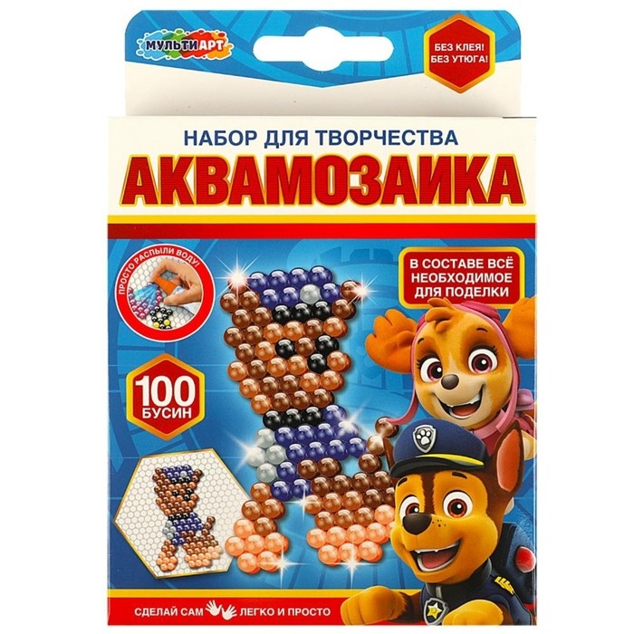 Аквамозаика &laquo;Суперщенки. Гонщик&raquo;, 100 бусин