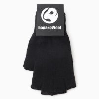 Перчатки (митенки) мужские, цвет черный, р-р 20 Перчатки (митенки) мужские, цвет черный, р-р 20