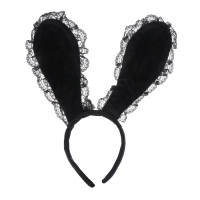 Карнавальный ободок &laquo;Зайка&raquo; с кружевом, МИКС