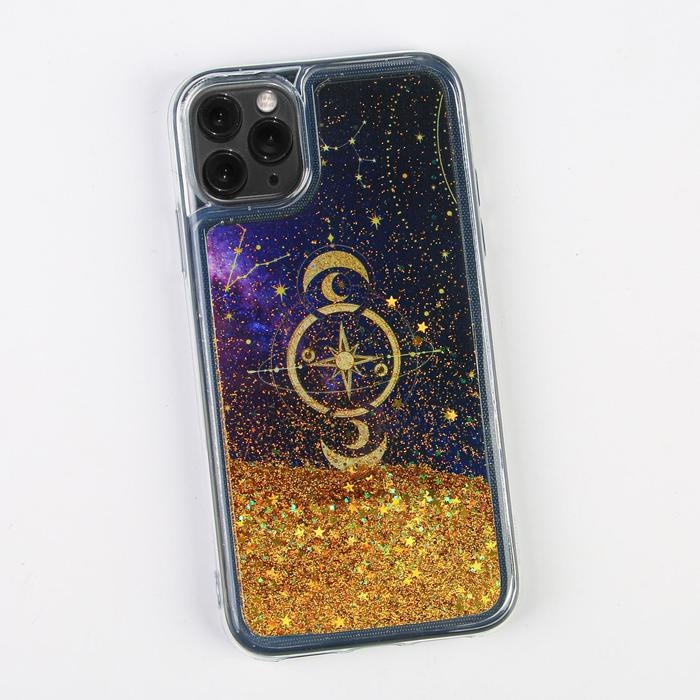 Чехол на телефон iPhone 11 PRO с блёстками внутри Stars, 7,14 × 14,4 см Чехол на телефон iPhone 11 PRO с блёстками внутри Stars, 7,14 × 14,4 см