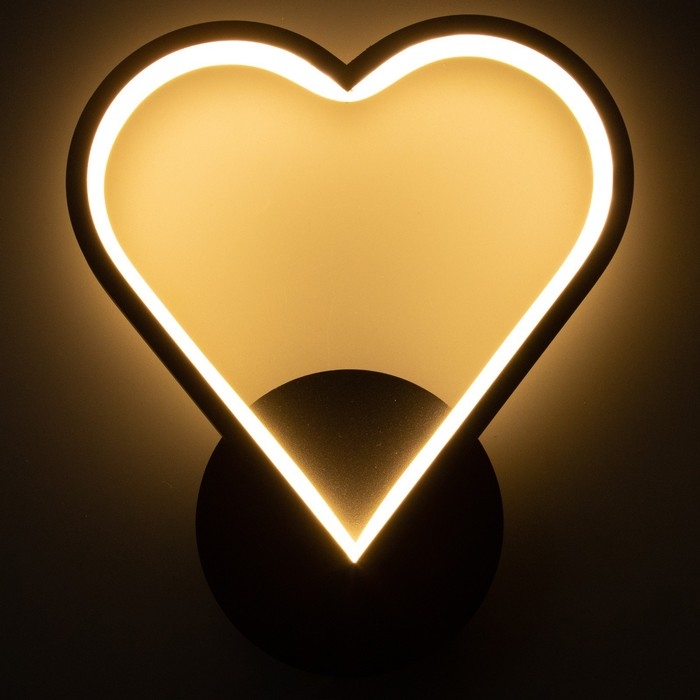 Бра 2524/1BK LED 12Вт 4000К черный 23х25 см