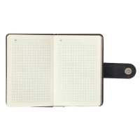 Ежедневник недатированный А6, 120 листов в клетку, тонированный срез, с хлястиком, обложка ПВХ, МИКС