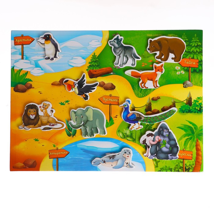 Магнитный конструктор-планшет «Зоопарк» Магнитный конструктор-планшет «Зоопарк»