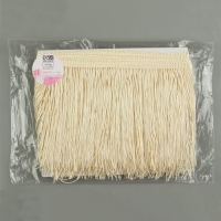 Тесьма декоративная &laquo;Бахрома&raquo;, 15 см, 5 &plusmn; 0,5 м, цвет бежевый