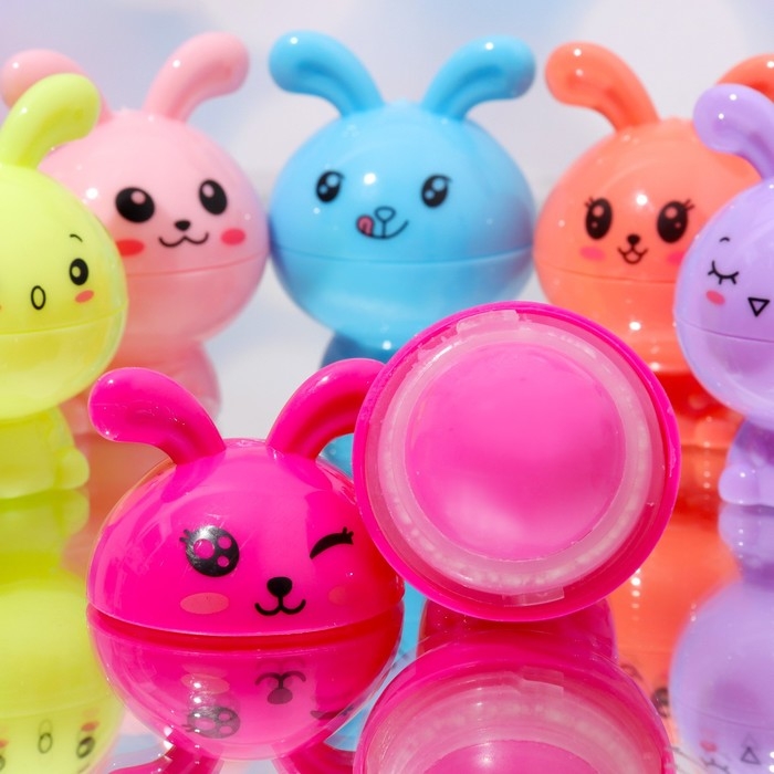 Бальзам для губ &laquo;Кролик&raquo;, микс цветов и ароматов