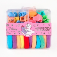 Набор подарочный, резинка для волос 10 шт, заколка крабик 12 шт, Коты аристократы