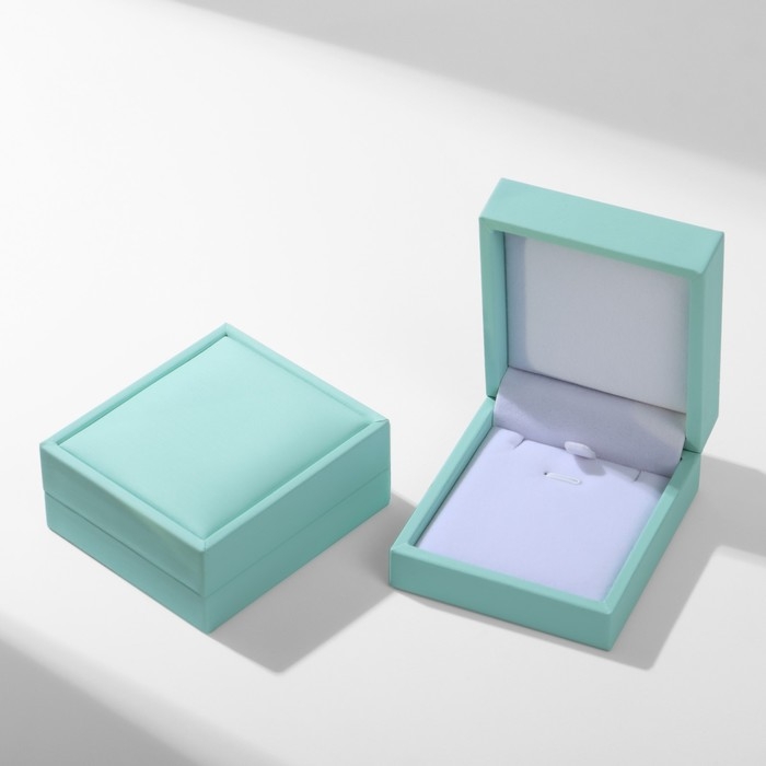 Футляр под кулон &laquo;Квадро&raquo; классический, 7,4&times;8,5, цвет мятный