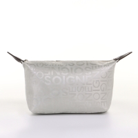 Косметичка на молнии, цвет серый