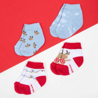 Набор новогодних детских носков Крошка Я &laquo;Оленёнок&raquo;, 4 пары, 8-10 см