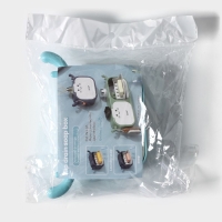 Мыльница &laquo;Барашек&raquo;, пластик, 15,5&times;10,5&times;4 см, цвет голубой