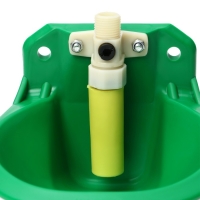 Поилка чашечная для КРС, свиней, коз, 17 &times; 18 &times; 7 см, пластик, зелёная, Greengo