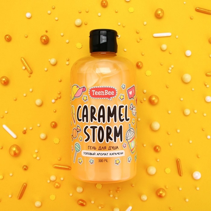 Гель для душа, увлажнение, 500 мл, аромат карамели, TeenBee Гель для душа, увлажнение, 500 мл, аромат карамели, TeenBee