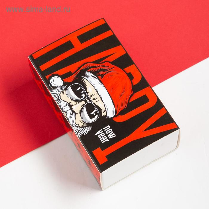 Набор новогодних мужских носков Набор новогодних мужских носков "Happy" р. 41-44