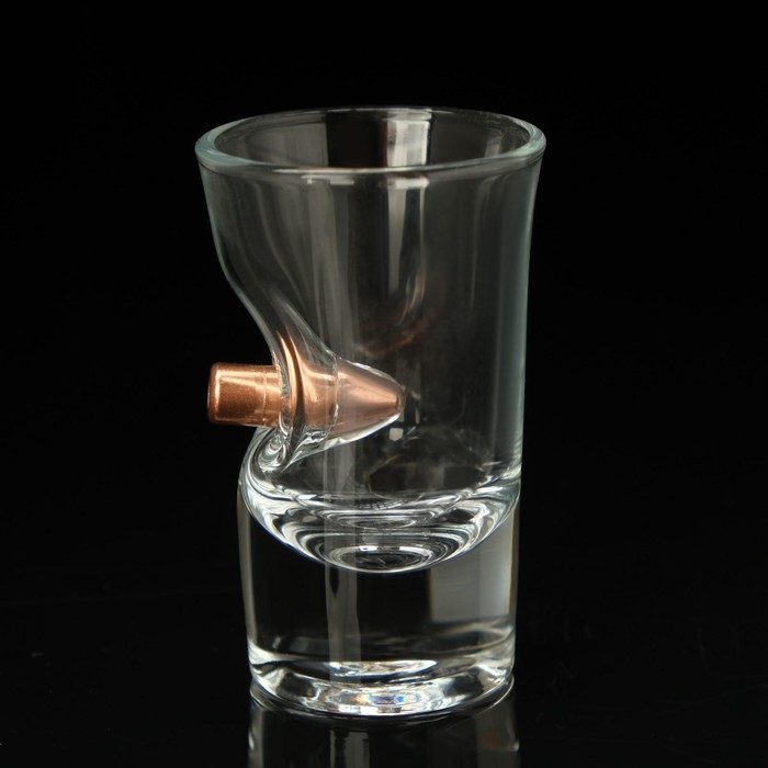 Стопка "Непробиваемая", в коробке с пулей, 40 мл