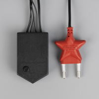 Гирлянда &laquo;Бахрома&raquo; 3 &times; 0.5 м, IP20, тёмная нить, 80 LED, свечение синее, 8 режимов, 220 В