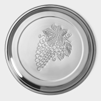 Поднос из нержавеющей стали &laquo;Виноградная лоза&raquo;, 36&times;2,5 см