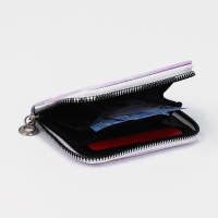 Кошелёк на молнии, отдел для карт, для монет, цвет сиреневый Кошелёк на молнии, отдел для карт, для монет, цвет сиреневый