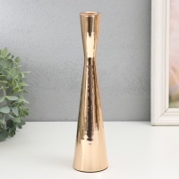 Подсвечник металл на 1 свечу "Песочные часы" d=3 см золото 6х29 см Подсвечник металл на 1 свечу "Песочные часы" d=3 см золото 6х29 см