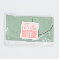 Набор маникюрный &laquo;Люси&raquo;, 10 предметов, кожзам-чехол, цвет ментоловый