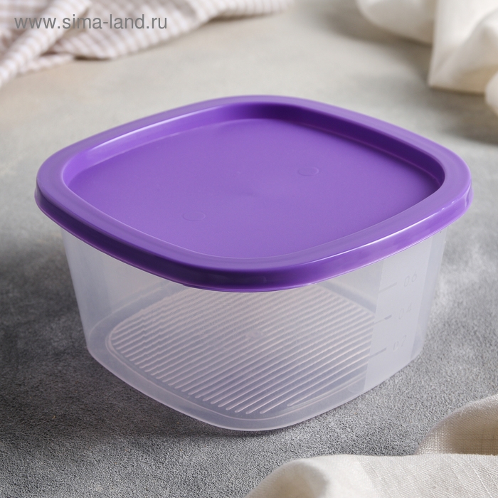 Контейнер для продуктов с мерной шкалой &laquo;BioFresh&raquo;, 900 мл, прозрачный, крышка микс