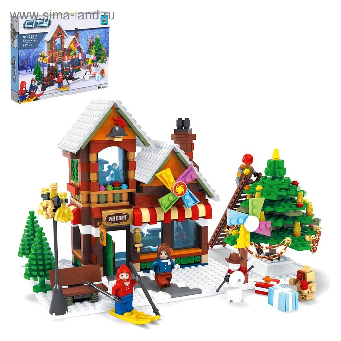 Конструктор &laquo;Рождественский парк&raquo;, 812 деталей
