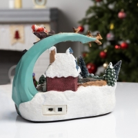 Светодиодная фигура &laquo;Площадь с фонтаном&raquo; 23 &times; 19 &times; 16 см, полистоун, батарейки АААх2 (не в комплекте), свечение мульти