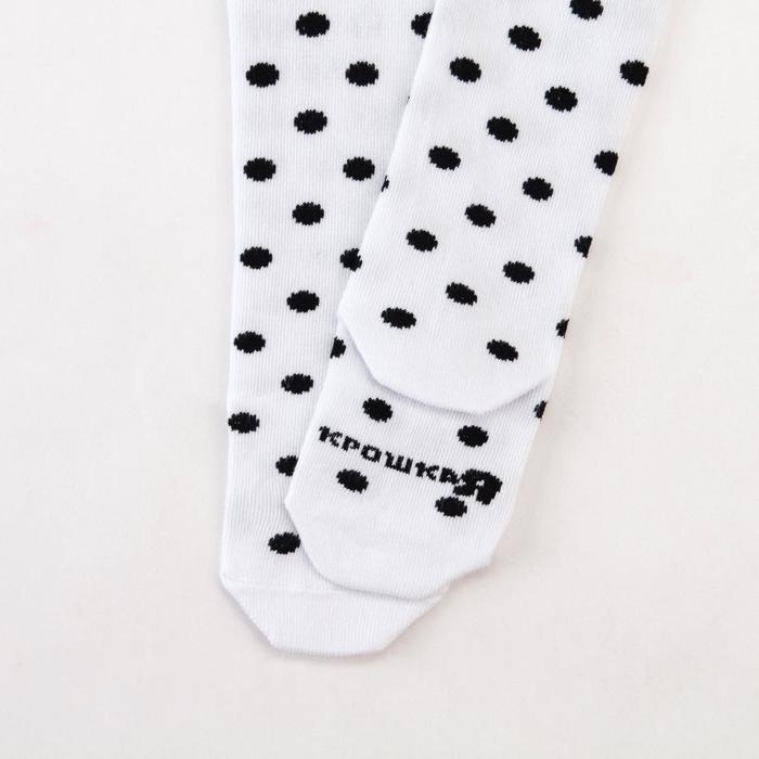 Колготки Крошка Я Колготки Крошка Я "Горошек", белый, рост 74-80 см