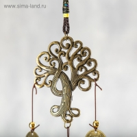 Музыка ветра металл "Дерево" 3 колокольчика, 3 монеты 45 см Музыка ветра металл "Дерево" 3 колокольчика, 3 монеты 45 см