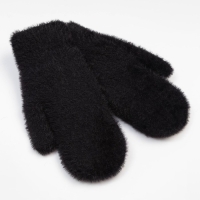 Варежки женские, цвет чёрный, размер 7-8 Варежки женские, цвет чёрный, размер 7-8