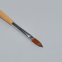 Кисть для наращивания и дизайна ногтей, лепесток, 19,5 см, цвет бежевый Кисть для наращивания и дизайна ногтей, лепесток, 19,5 см, цвет бежевый