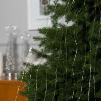 Гирлянда «Конский хвост» 10 нитей по 1 м, IP20, серебристая нить, 100 LED, свечение мульти (RGB), переливы, 12 В Гирлянда «Конский хвост» 10 нитей по 1 м, IP20, серебристая нить, 100 LED, свечение мульти (RGB), переливы, 12 В