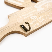 Крючки для кухни &laquo;Правила кухни&raquo;, цвет бежевый, 29,8 х 11 см