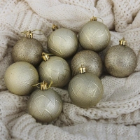 Набор шаров пластик d-6 см, 9 шт " Сечение" Набор шаров пластик d-6 см, 9 шт " Сечение"