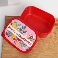 Ланч-бокс прямоугольный &laquo;Ярких мгновений&raquo;, 500 мл