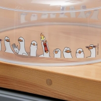 Крышка для СВЧ-печи «Гуси», 25х25х10 см Крышка для СВЧ-печи «Гуси», 25х25х10 см