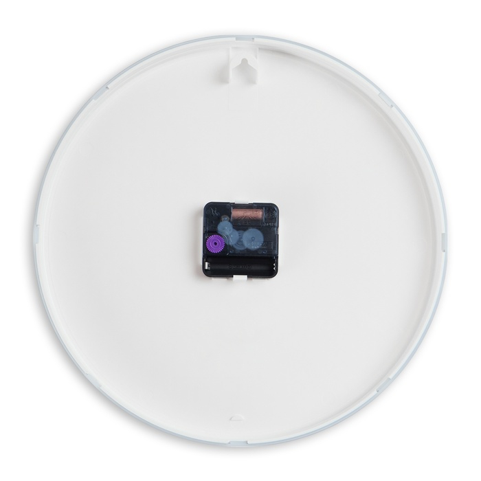 Часы настенные, интерьерные d=30 см, бесшумные, серебристый обод