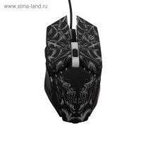 Мышь Defender Prototype GM-670L, игровая, проводная, 6 кнопок, подсветка, 3200 dpi, USB, чер