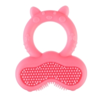 Прорезыватель силиконовый &laquo;Котик&raquo;, массажер, цвет МИКС, Крошка Я