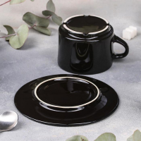 Чайная пара Verde notte, чашка 200 мл, блюдце d=15,5 см