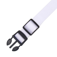 Ошейник с подсветкой Двойная полоса размер L, ОШ 45-52 х 2,5 см, 3 режима свечения белый Ошейник с подсветкой Двойная полоса размер L, ОШ 45-52 х 2,5 см, 3 режима свечения белый