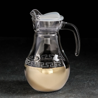 Набор питьевой &laquo;Нэро&raquo;, 7 предметов: кувшин 1 л, стакан 230 мл, 6 шт, цвет напыления золотой