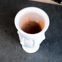 Кашпо - органайзер &laquo;Аделия&raquo; на ножке, белое, 1л/ 23х13см