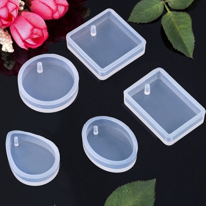 Набор силиконовых молдов 5 шт., для эпоксидной смолы