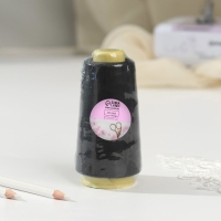 Нитки 20/2, 2700 м, цвет чёрный Нитки 20/2, 2700 м, цвет чёрный