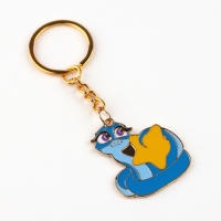 Брелок новогодний, для ключей, металлический &laquo;Змея со звездой&raquo; 3 х 8,5 см