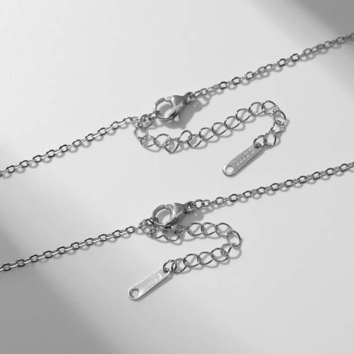 Кулоны &laquo;Неразлучники&raquo; несогласие, цвет серебро, 49,5 см