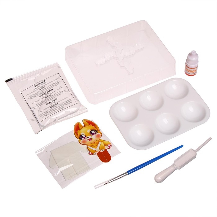 Набор для опытов «Выращивание удивительных кристаллов», милые питомцы, в пакете Набор для опытов «Выращивание удивительных кристаллов», милые питомцы, в пакете