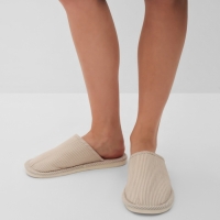 Тапочки женские, размер 36-37, цвет бежевый